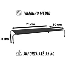 Upload image to gallery viewer, Cama Suspensa Ortopédica 75x50x13 | BichanosPet™
