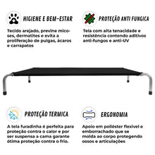 Upload image to gallery viewer, Cama Suspensa Ortopédica 75x50x13 | BichanosPet™
