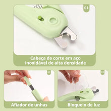 Upload image to gallery viewer, Cortador de Unha Com Led e Lixa Para Pet | BichanosPet™
