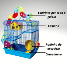 Upload image to gallery viewer, Gaiola Para Roedores 3 Andares | BichanosPet™
